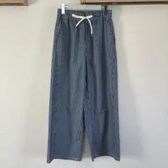 【新品】しまむら　イージーパンツ　ストライプ柄 サイズＭ