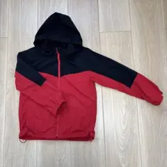 GU フード付きジャケット 130サイズ 赤黒