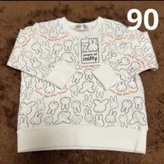 【新品】ミッフィー トレーナー 薄手 90 綿100% 70周年デザイン