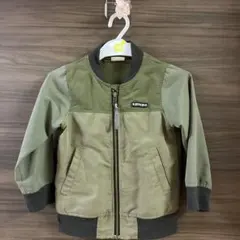 BREEZE ジップアップジャケット 100cm オリーブグリーン