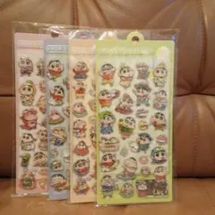 水入り　キャラクターシール4枚セット