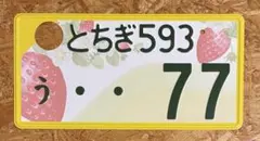 ☆ご当地☆入手困難☆とちぎ77☆ナンバープレート☆license plate