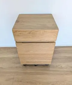 【無印】　デスクキャビネット✳︎タモ材 【廃盤品】 木製デスクキャビネット | 無印良品