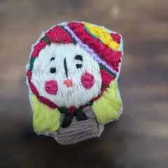 【ハンドメイド】刺繍ブローチ