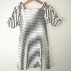 【美品】SNIDEL ボーダーワンピ 白 REE EB限定 見せ ェミニン 人気