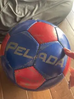 PELADA サッカーボール 青/赤 JFAロゴ付き