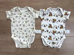 UNIQLOボディスーツ2枚セット　こぐまちゃん　80cm