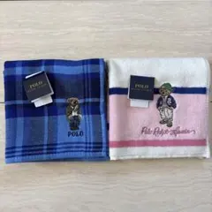 ポロラルフローレン タオルハンカチ ポロベア刺繍 ガーゼ ふわふわ ハンカチ