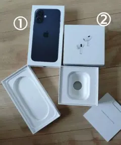 【箱のみ】iPhone　AppleWatc　AirPods　空箱 4箱セット