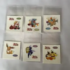 ポケモンシール 6枚セット　ポケモンパン デコキャラシール213弾ハロウィン限定