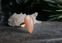 ご購入前にコメント下さい！オレンジムーンストーンのリング