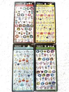 【正規品】 スヌーピー ボンボンドロップシール 4枚セット