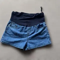 マタニティ デニムショートパンツ アジャスター付きのサムネイル