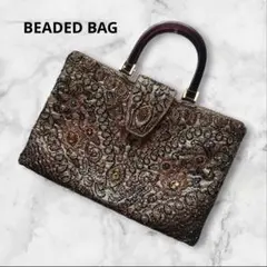 vintage　ビーズ刺繍 ハンドバッグ　レトロ　ヴィンテージ　パーティーバッグ