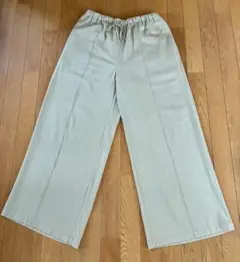 JEANASIS ワイドパンツ ウエストゴム 大人カジュアル きれいめ