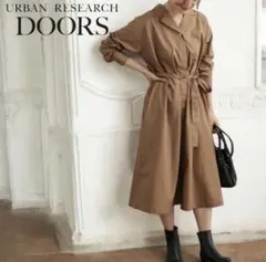 URBAN RESEARCH DOORS ブラウンシャツワンピース