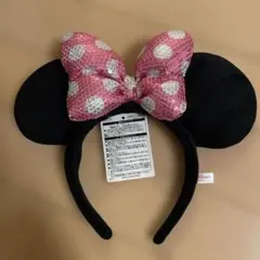 ディズニー　ミニーマウス カチューシャ スパンコール