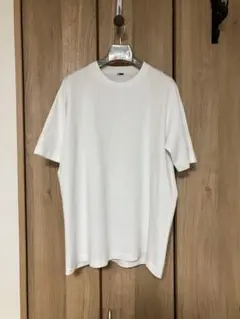 ＜H＞エイチ　ハイブリッドコットン　丸胴　Tシャツ ホワイト　白のサムネイル