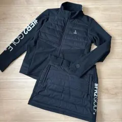 Mサイズ　fr2 ゴルフレディース　中綿ジャケット&スカート　セットアップ　黒