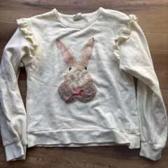 la poche biscuit トレーナー　130 綿100% 裏毛　長袖