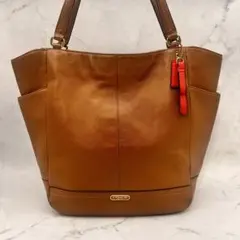 COACH コーチ トートバッグ ショルダーバッグ レザー ブラウン A４収納