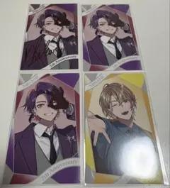 み*読様 にじさんじ 7th ランダムチェキ風カード 渡会雲雀 風楽奏斗 箔押し