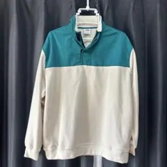 【極美品】ZARA フリースジャケット プルオーバー 配色切替 ハーフジップ