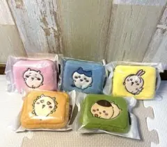 【ちいかわ 】ハチワレ　うさぎ　くりまんじゅう　ふわふわミニポーチ　セット