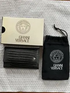 GIANNI VERSACE ブラックレザーキーケース アンティーク】【GIANNI VERSACE / ジャンニヴェルサーチェ