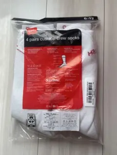 Supreme クルーソックス 4足セット 6-12