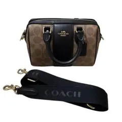 COACH コーチ 2WAY ミニボストン ショルダーバッグ シグネチャー