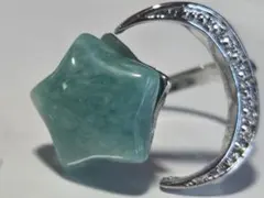 024.【Amazonite Star】アマゾナイト 星シェルリング 指輪 - メルカリ