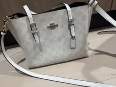COACH シグネチャー 2WAY ショルダーバッグ ホワイト