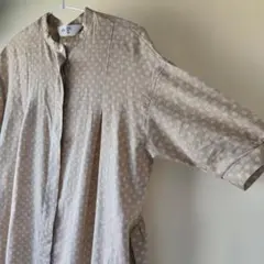 PUAL CE CIN 半袖 ロングシャツ ワンピース綿リネン素材