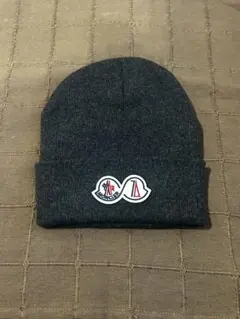 ニット帽　ビーニー　グレー