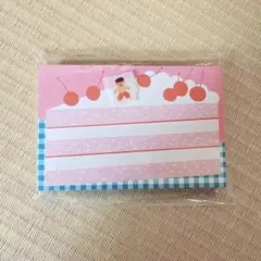 fruit fries メモパッド Pink Cherry Cake