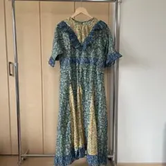 Saruche インド綿 ロング ワンピース アフガン ドレス - メルカリ