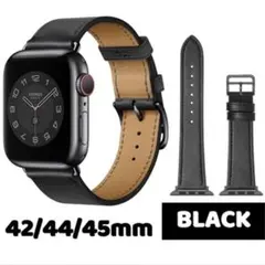 Apple Watch バンド 合皮 38/40/41mm ブラック