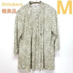 【極美品】Shilubera サイズ:M ヘンリーネックシャツ　グリーン系