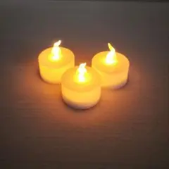 電池式LEDキャンドルライト（ゆらぎあり）3個セット