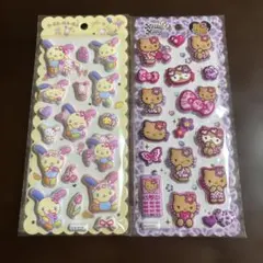 サンリオ　マシュマロシール　日焼けキティ　ウサハナ