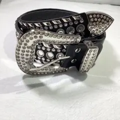 ウエスタンベルト　ブリンブリンベルト　スタッズライン　ユニセックス　華やか