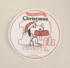 PEANUTS Cafe 10th クリスマスステッカー 非売品 限定品
