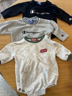 Champion、Colemanロンパース3点セット