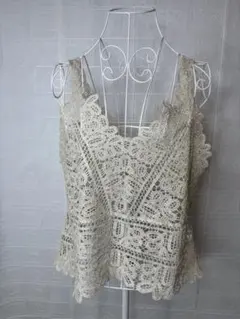アイボリー レース キャミソール