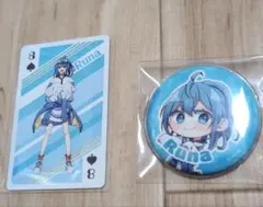 カラフルピーチ　るな　カードとバッジ セット