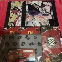 ペルソナ 一番くじ H賞 クリアファイル E賞 ハンカチ G賞 ラバーストラップ