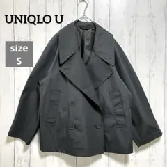 UNIQLO U ブロックテックショートトレンチコート ブラック