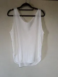 処分品！　moussy　シアーストライプタンクトップのサムネイル
