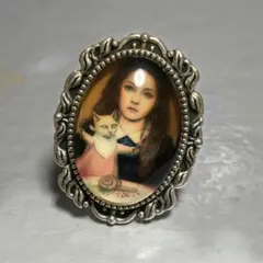 アンティーク 猫 少女 指輪 ゴシック ゴスロリ ホラー クラシカル レトロ